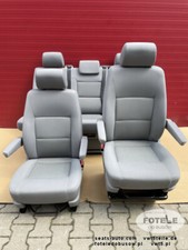 Driver passenger seat + Bench rear triple seat VW T5 DUO GREY Multivan Caravelle