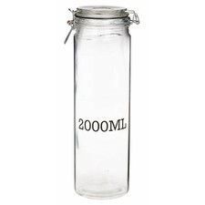 Large glass storage jar - glass,