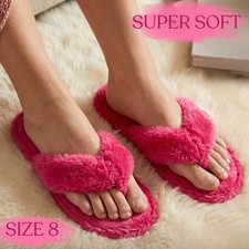Ladies Hot Pink Slippers