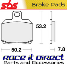 Brake Pads for APRILIA RSV 1000 MILLE R TUONO 2003 Rear Street SBS