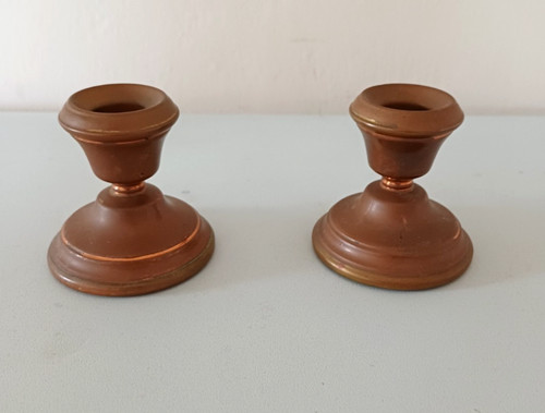 Pair vintage copper - vintage, and