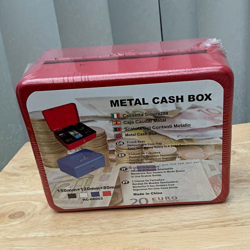 Metal money safe cash box - money,