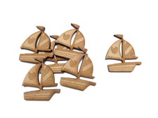 Wooden Sailboat Craft Shape