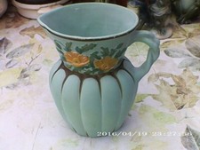 BRENTLEIGH WARE BLUE ART DECO VASES X2