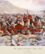 BATTLE OF RORKES DRIFT ZULU WAR VC ART PRINT 24TH FOOT BY SIMON SMITH LTD ED
