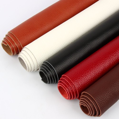Solid genuine leather fabric - solid,