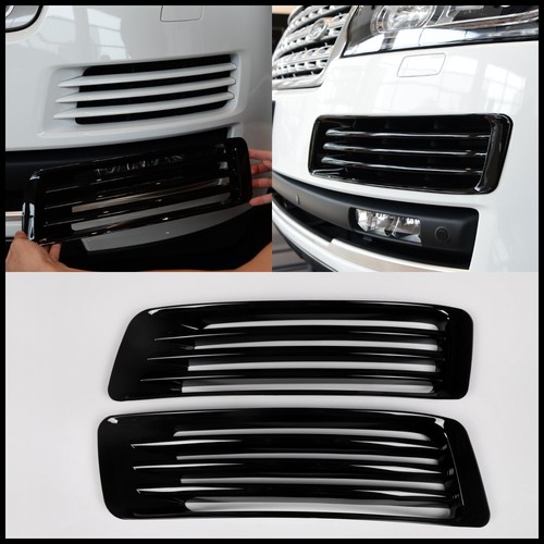 Black front bumper grille - black,