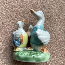 Vintage ornament retro Pair Of Ducks / Geese Figurine 