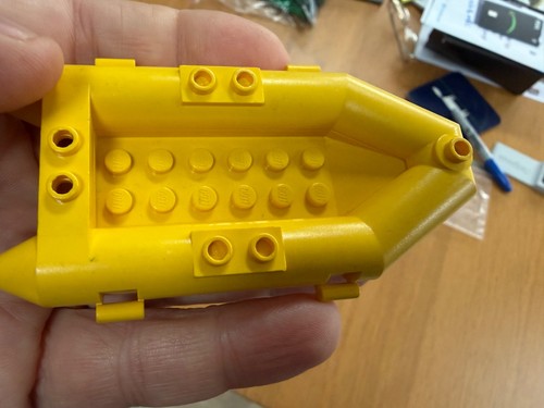 Lego yellow dingy raft - raft, /