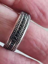 silver thomas sabo black stone