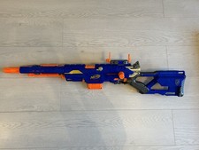 NERF N-Strike Longstrike CS-6 Sniper Rifle Blaster Gun Complete w/ Scope & Stock