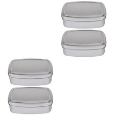  2 Pack Soap Boxes Container Travel Case Leakproof Aluminum Holder