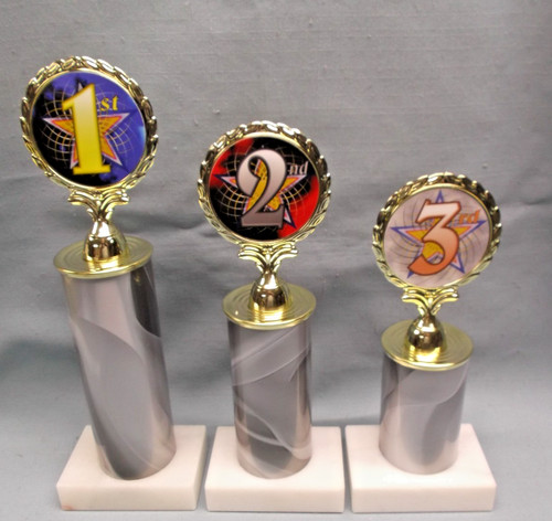 Set place trophies award - trophies,