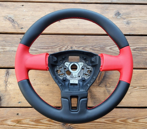 New leather steering wheel - leather, for