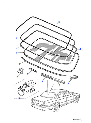 Jaguar genuine clip fixing - clip,