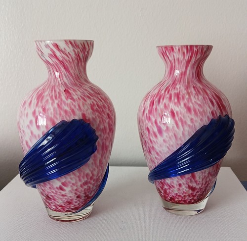 Pair murano style pink - pair,