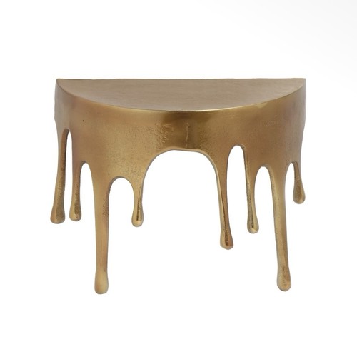 Metal gold drip style small - metal,