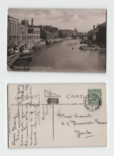 Postcard the river - -,