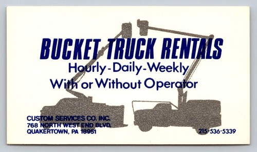 1970s 1980s business card - 1980s,