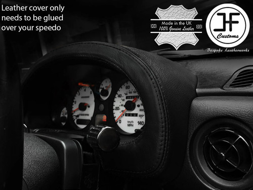 Black stitch speedo gauge hood - speedo,