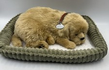 Precious Petzzz - Breathing Golden Retriever Puppy Pet Dog with Bed - Vgc