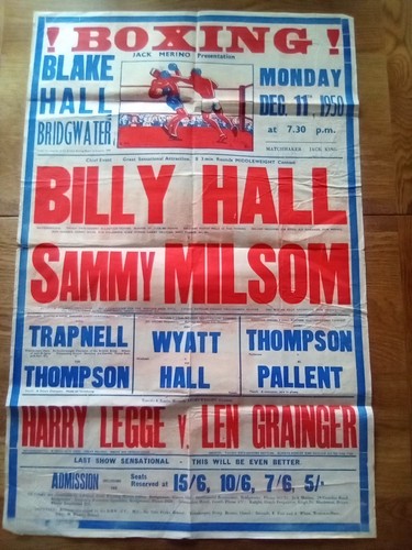 Boxing handbill - handbill, (large)