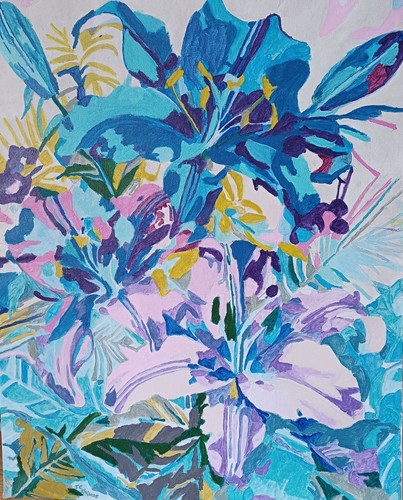 Hand painted acrylic - painted,