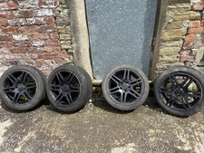4 X SET MERCEDES C CLASS W204 AMG 17” ALLOY WHEELS GENUINE