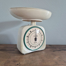 Vintage Krups Kitchen Dial Scale Offwhite Metal Base Plastic Top Ireland
