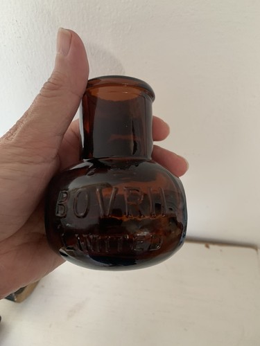 Vintage bovril brown jar cm - vintage,
