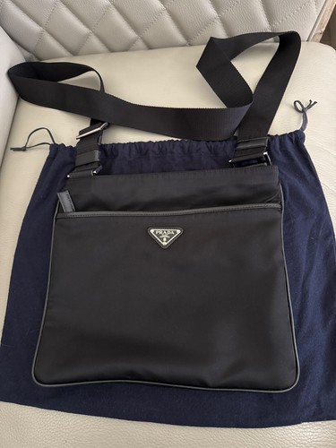 Prada nylon messenger bag - prada,