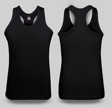 1 or 2 MENS GYM VEST BODYBUILDING MUSCLE STRINGER RIBBED VEST RACERBACK FITNESS 