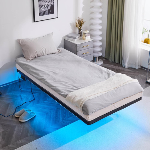 Twin floating bed frame - twin,