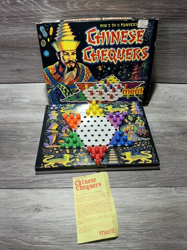 Vintage chinese chequers board - chequers,