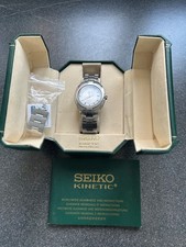 Vintage Seiko Kinetic Auto Relay  watch 5j22-OB39 New Capacitor Original Box
