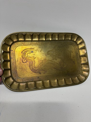 Chinese brass rectangle plates - chinese,