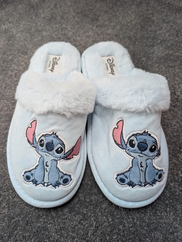 Girls blue stitch slippers - girls,