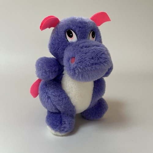 Soft toy cuddly plush - soft, purple