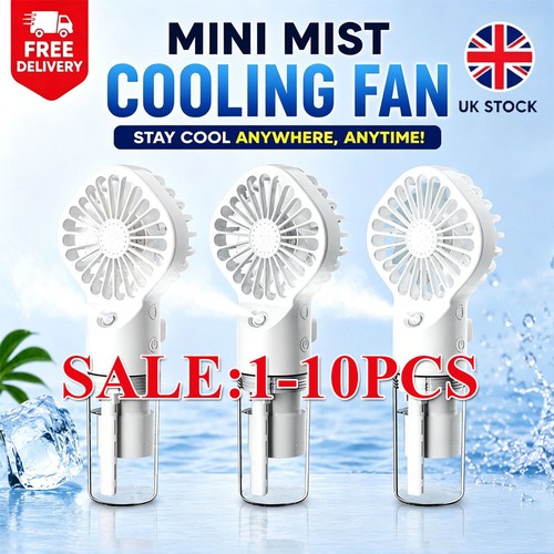 Handheld mist fan with water - handheld,
