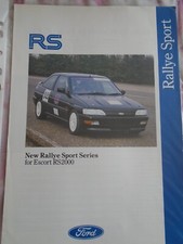 Ford Escort RS2000 Rallye Sport Race Series brochure undated UK market