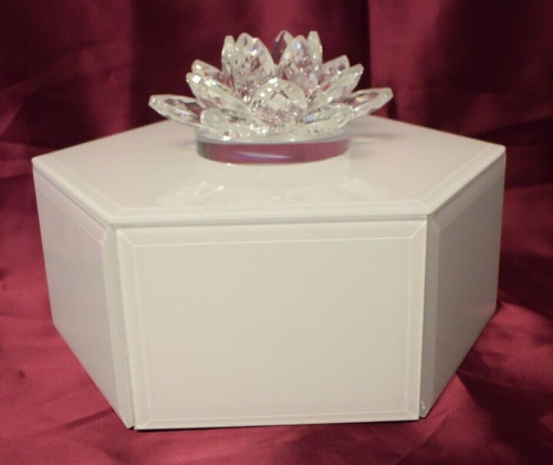 Crystal lotus flower jewelry - crystal,