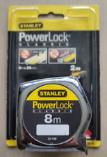 Stanley 1-33-198 Powerlock Tape Measure 8m Durable Steel Blade Brand New* L@@K!