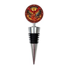 Phoenix Stained Glass Bottle