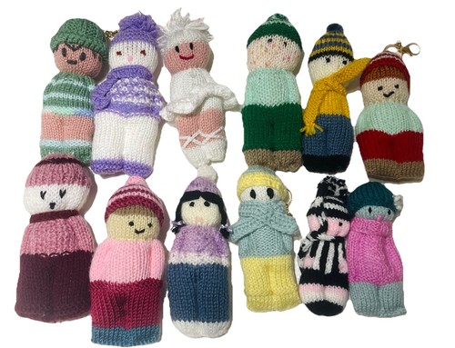 Handmade knitted doll cute - |,