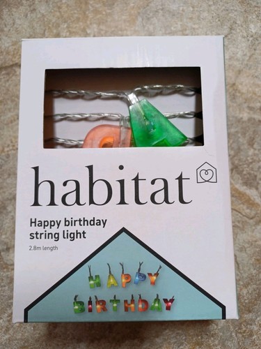 Habitat happy birthday string - happy,