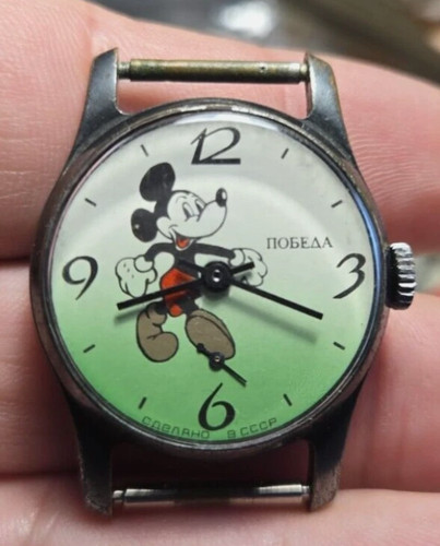 Pobeda watch mickey mouse - pobeda, watch.