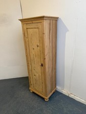 A Cracking Small Antique / Old Pine Narrow Bathroom Cupboard to Wax/Paint