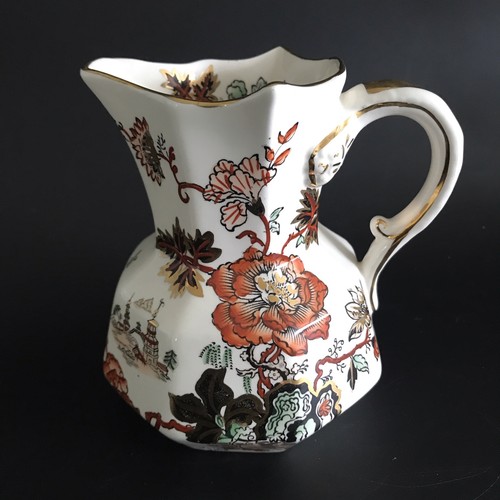 Masons ironstone jug golden - ironstone,