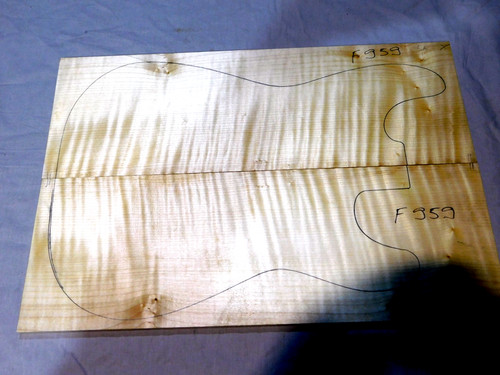 Flame maple drop top - top, for