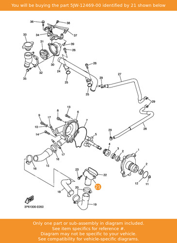 Yamaha joint 5jw - joint, 5jw-12469-00